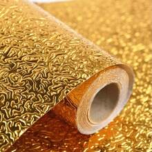 Premium Self-Adhesive Aluminum Foil Wallpaper – Waterproof Kitchen & Cabinet Cover