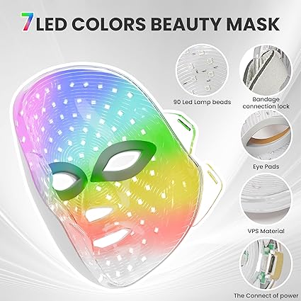 7-Color LED Light Therapy Facial Mask – Skin Rejuvenation & Beauty Care