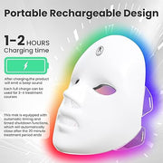 7-Color LED Light Therapy Facial Mask – Skin Rejuvenation & Beauty Care
