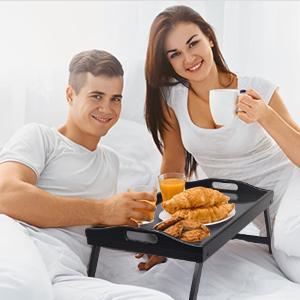 Foldable Bed Tray Table – Breakfast, Laptop & Serving Tray