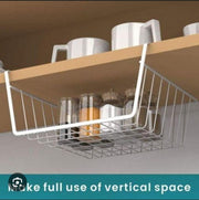 Under-Shelf Hanging Storage Basket – Space-Saving Organizer