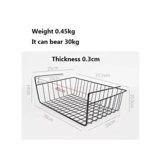 Under-Shelf Hanging Storage Basket – Space-Saving Organizer
