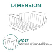 Under-Shelf Hanging Storage Basket – Space-Saving Organizer