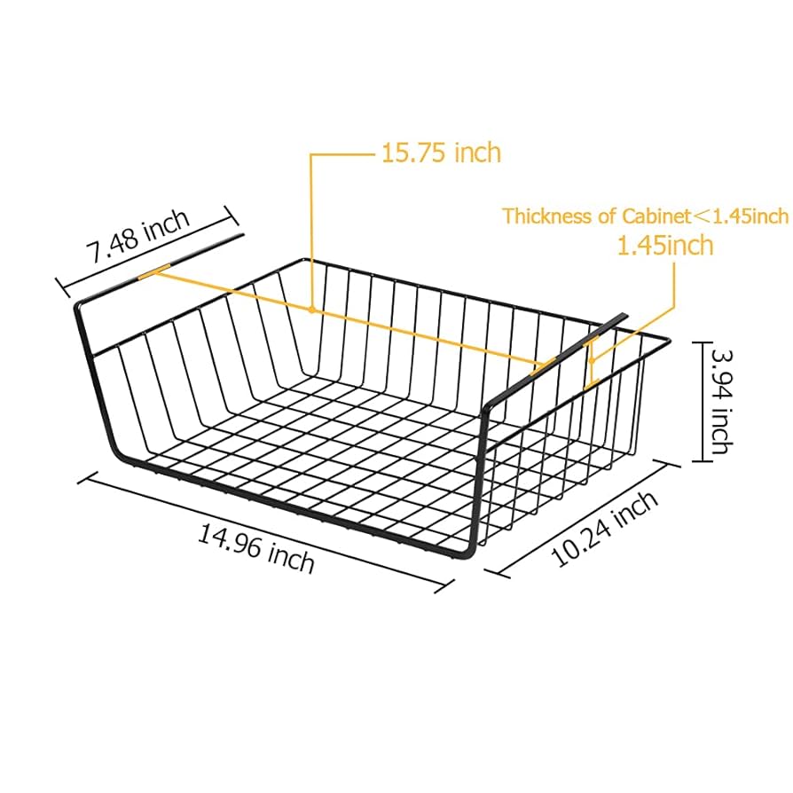 Under-Shelf Hanging Storage Basket – Space-Saving Organizer