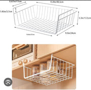 Under-Shelf Hanging Storage Basket – Space-Saving Organizer