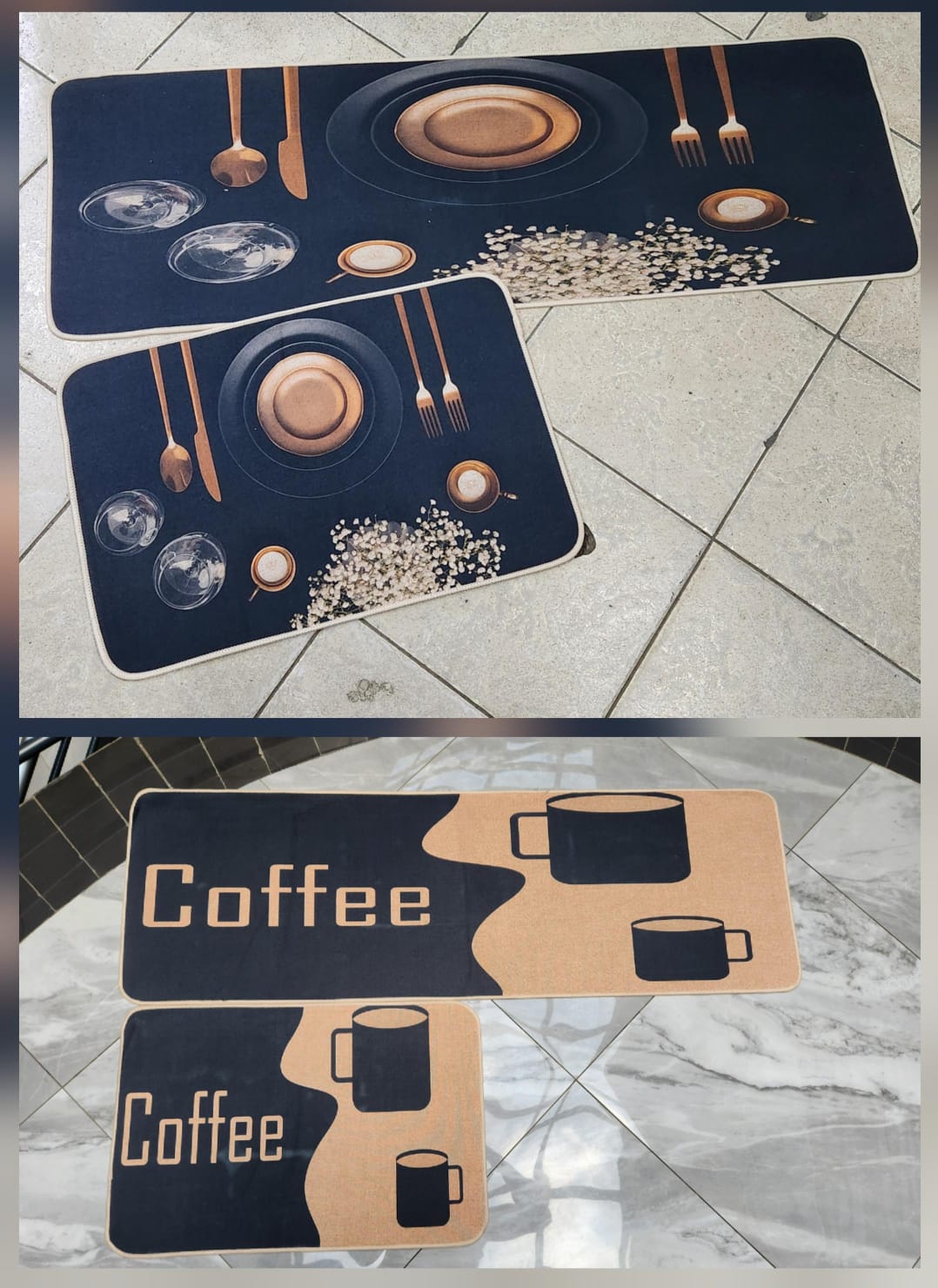 🍽️ Premium Kitchen Floor Mat Set (2 Pieces)
