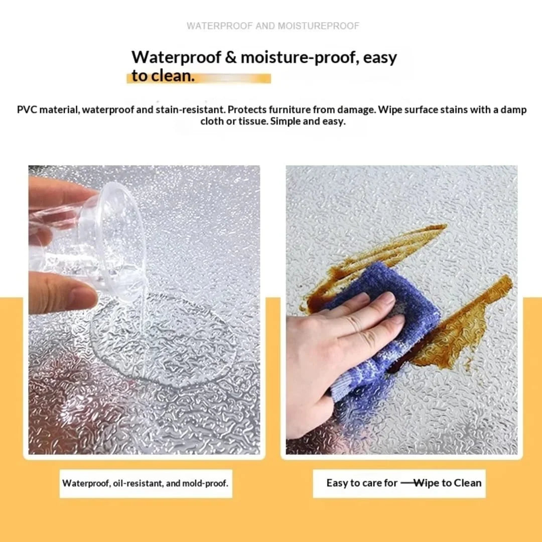 Premium Self-Adhesive Aluminum Foil Wallpaper – Waterproof Kitchen & Cabinet Cover