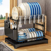 🍽️ Premium 2-Tier Kitchen Dish Drying Rack