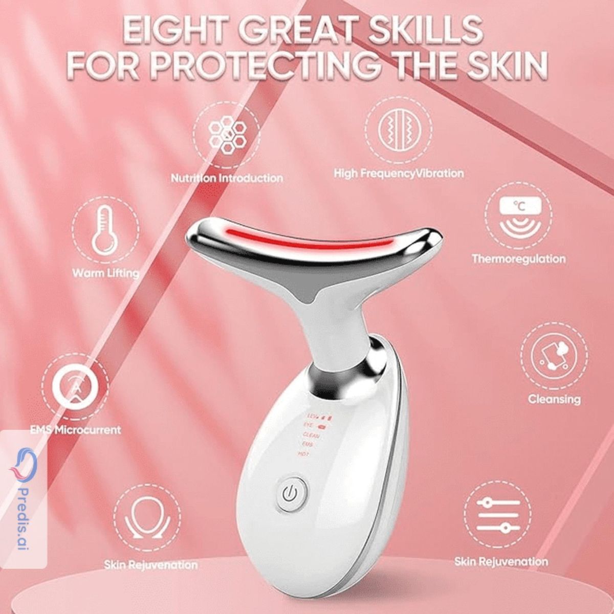 7-Color LED Facial Wrinkle & Skin Care Device