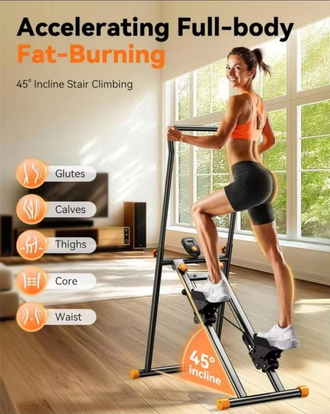 Vertical Climber Exercise Machine – Full Body Stair Stepper for Home Gym