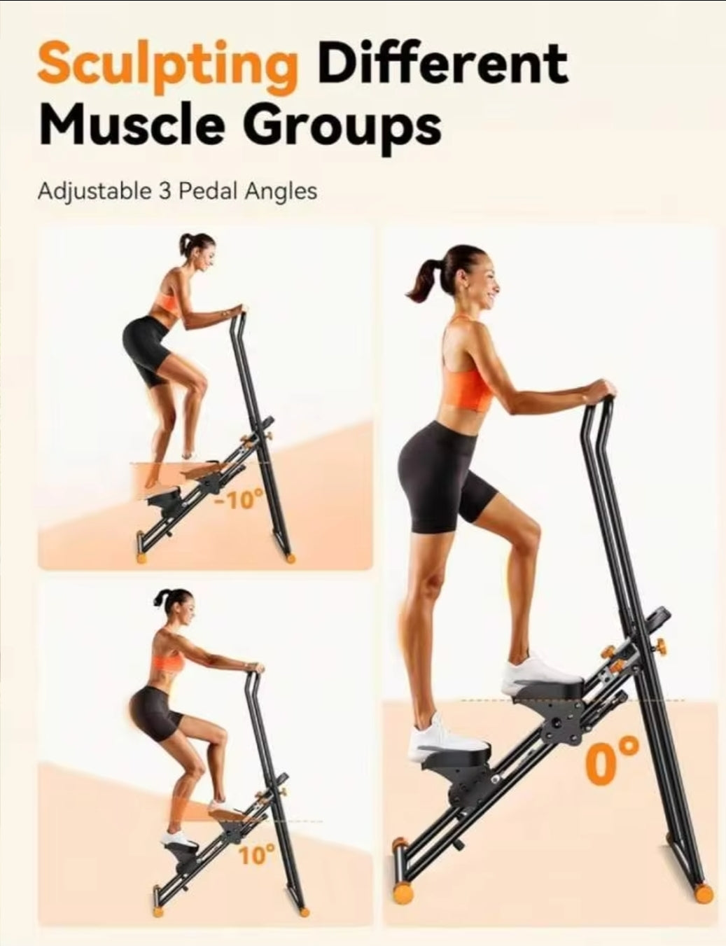 Vertical Climber Exercise Machine – Full Body Stair Stepper for Home Gym